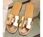 2016 hermes classic women Flats Slippers in Calfskin leather HWS099