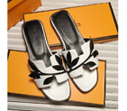 2016 hermes new arrivals women Slippers in Calfskin leather HWS115