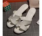 2016 hermes new arrivals women Slippers in Calfskin leather HWS122