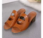 2016 hermes women Sandals in Calfskin leather Heel Height 5cm HWS165