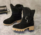 2016 latest Burberry women Nubuck Leather Snow Boots BWS0024