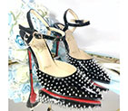 2016 latest Christian Louboutin high-heeled shoes with rivet CLWS0141