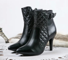 2016 new arrivals chanel Cowhide leather Short Boots CHW0866