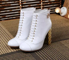 2016 new arrivals chanel short boots with Heel height 10cm CHW0885