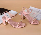 2016 new arrivals chanle Sandals in Calfskin leather Heel Height 7cm CHW1036