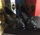 2016 new arrivals chanle shoes in Patent leather and Lace CHW1019