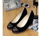 2016 new arrivals chanle wedge heel shoes CHW0991