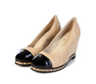 2016 new arrivals chanle wedge heel shoes CHW0992