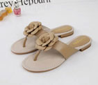 2016 new arrivals chanle women Flip-flops shoes in Sheepskin leather CHW1013
