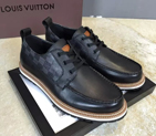 2016 new arrivals louis vuitton Calfskin Leather men casual shoes SML0365