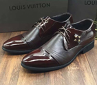 2016 new arrivals louis vuitton Calfskin leather men business casual shoes SML0380