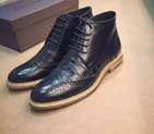 2016 new arrivals louis vuitton Calfskin leather men casual Boots SML0373
