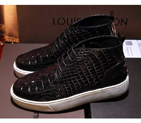 2016 new arrivals louis vuitton Crocodile pressure patterns Leather men casual Boots SML0369