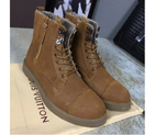 2016 new arrivals louis vuitton Nubuck Leather men casual Boots SML0360