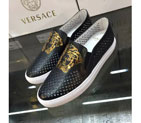 2016 versace women Flats shoes in Calfskin leather inside sheepskin leather VSC0030