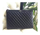 2017 Chanel Banquet Clutch Original Sheepskin Leather A80560 Black A80560