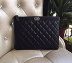 2017 Chanel Banquet Clutch Original Sheepskin Leather A80562 Black A80562