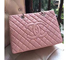 2017 Chanel Classic Coco shoulder Bag Pink GST Original Caviar Leather A50995 Silver A50995