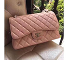 2017 Chanel Classic Flap Bag 1113 Pink Original Caviar leather Silver Hardware 1113
