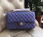 2017 Chanel Classic Flap Bag Lavender Original Sheepskin Leather 1112 Gold hardware 1112