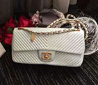 2017 Chanel Classic Flap Bag White Original Leather 1112 Gold hardware 1112