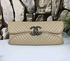 2017 Chanel Clutch Evening Bag Original Sheepskin Leather A94344 White A94344