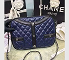 2017 Chanel Flap Bag Original Lambskin Leather A91386 Blue A91386