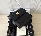 2017 Chanel Matelasse Tri-Fold Wallet Original python leather A48980 A48980