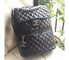 2017 Chanel Original Oil wax Leather Backpack A69009 Black A69009