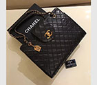 2017 Chanel Shoulder Bag Original Calfskin Leather A98179 Black A98179