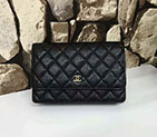 2017 Chanel WOC A33815 Black Original Caviar Leather Flap Shoulder Bags Gold A33815