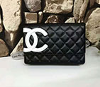 2017 Chanel WOC A46646 Black Original Sheepskin Leather Mini Flap Bag A46646