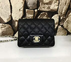 2017 Chanel mini Classic Flap Bag Black Original Caviar leather 1115 Gold 1115