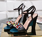 2017 Fendi women Sandals in Calfskin leather Heel Height 10.5cm FSW0096