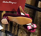 2017 Ferragamo women shoes in velvet Heel Height 4.5cm LFWS0201
