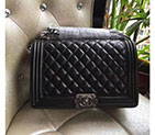 2017 Le Boy Chanel Flap Shoulder Bag in Original Sheepskin Leather A67088 Black A67088