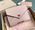 2017 MiuMiu Three fold wallet in Original leather 5MH014 5MH014