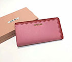 2017 MiuMiu Zipper wallet in Original Calfskin 5ML010 5ML010