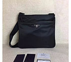2017 Prada Men Original Nylon with Calfskin leather Shoulder Bag VA0530 VA0530