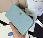 2017 Prada Zip Around Wallet Original leather 1M0506 1M0506