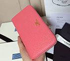 2017 Prada Zip Around Wallet Original leather 1M0506 1M0506