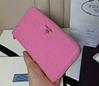 2017 Prada Zip Around Wallet Original leather 1M0506 1M0506