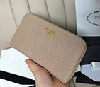 2017 Prada Zip Around Wallet Original leather 1M0506 1M0506