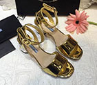 2017 Prada women Sandals in Patent leather Heel Height 5.5cm PSW0254