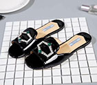 2017 Prada women Slippers in Patent leather PSW0242