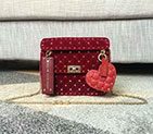 2017 VALENTINO GARAVANI ROCKSTUD SPIKE MEDIUM BAG in Velvet 0122