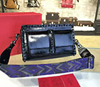 2017 Valentino GUITAR ROCKSTUD ROLLING NOIR CROSS BAG 0126 0126