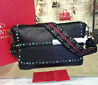 2017 Valentino Men ROCKSTUD ROLLING MESSENGER 0554 0554