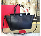 2017 Valentino ROCKSTUD NOIR MEDIUM TOTE 0973 0973