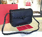 2017 Valentino ROCKSTUD ROLLING NOIR CROSS BODY BAG 0936L 0936L